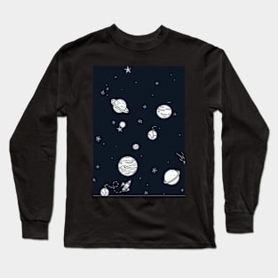 Planets Space Long Sleeve T-Shirt